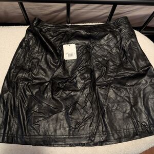 Free People Black Skater Mini Skirt for Night Out